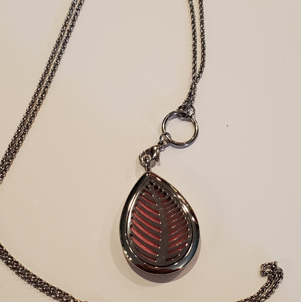Tear Drop Locket for Essential Oils w/ Chain